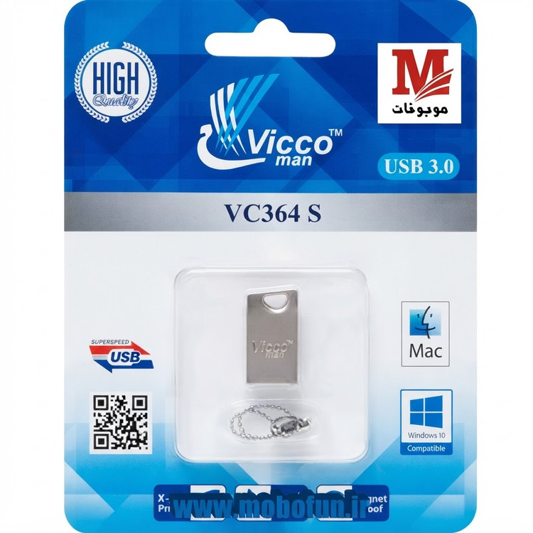 فلش مموری ویکومن Vicco Man VC364 ظرفیت 16 گیگابایت USB 3.0