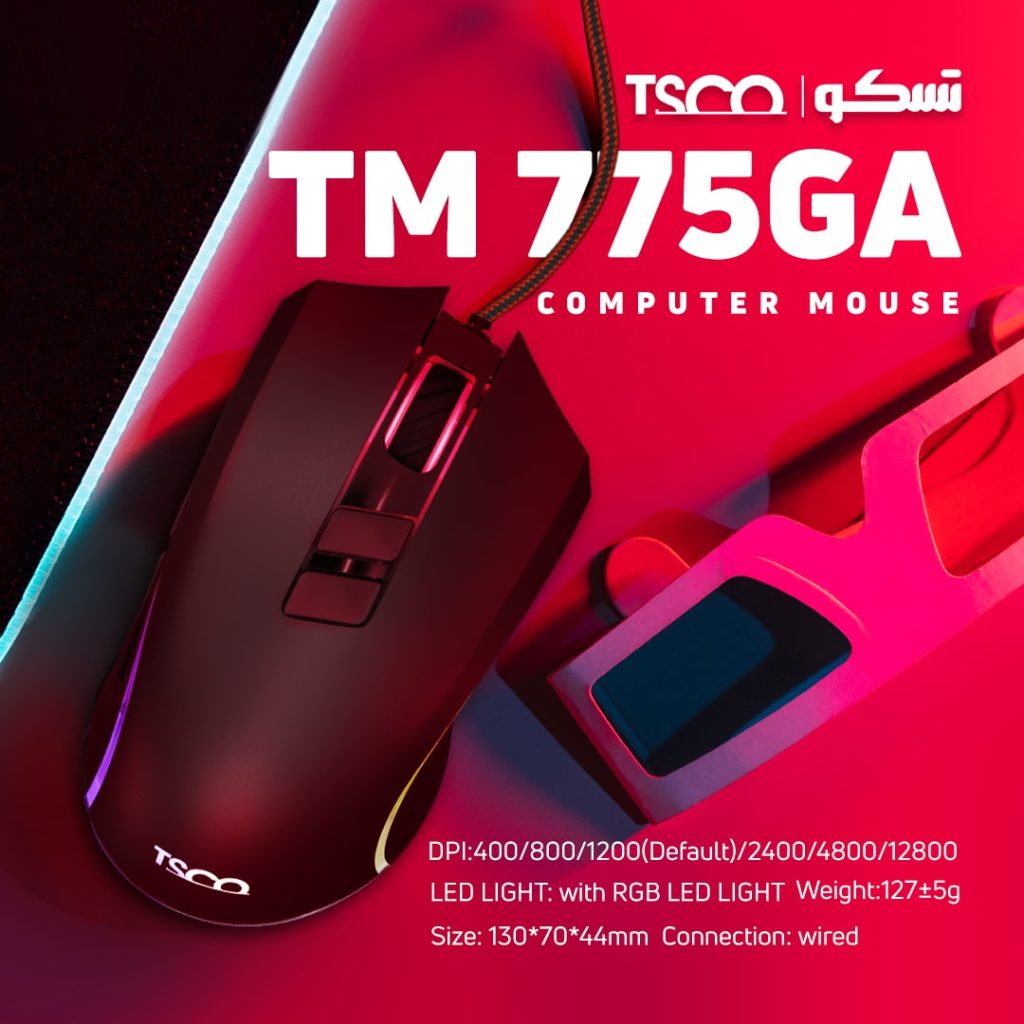 ماوس گیمینگ تسکو مدل TM 775GA