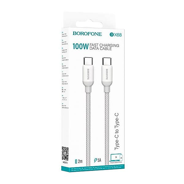 کابل USB-C بروفون مدل BX68 100W طول 1 متر
