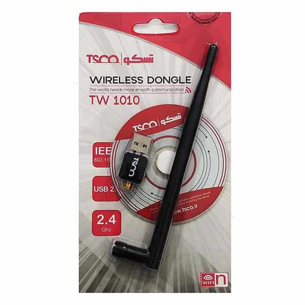 دانگل کارت شبکه بیسیم تسکو مدل TW1010 (آنتندار)