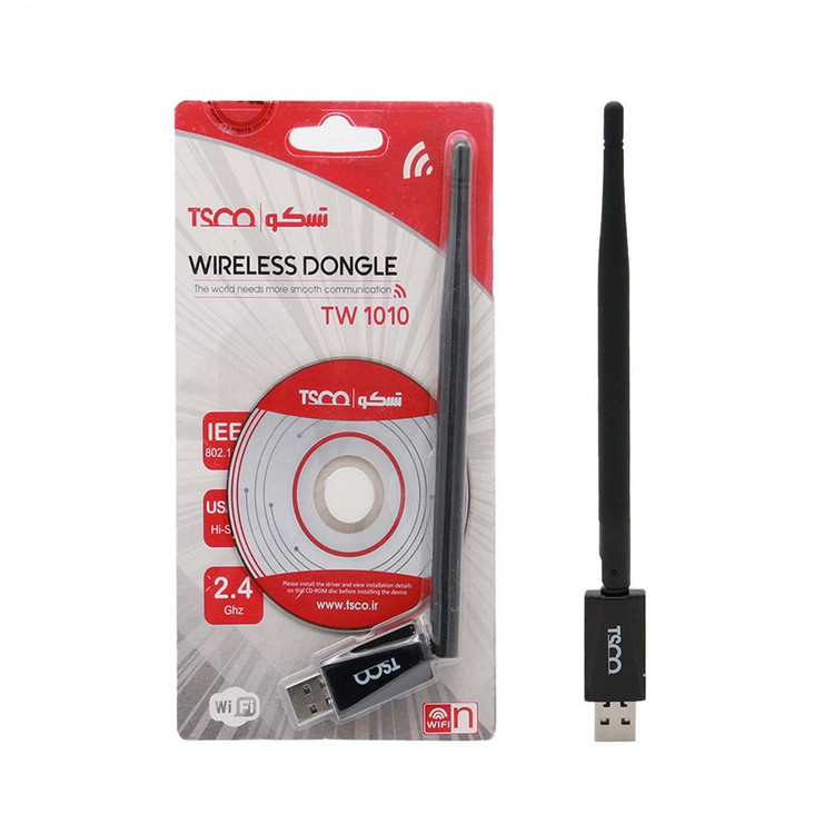 دانگل کارت شبکه بیسیم تسکو مدل TW1010 (آنتندار)
