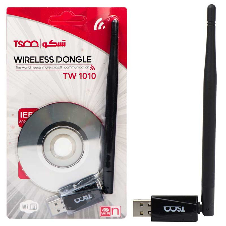 دانگل کارت شبکه بیسیم تسکو مدل TW1010 (آنتندار)