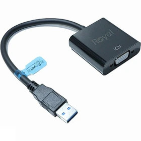 مبدل USB 3.0 به VGA رویال مدل Hi-Speed