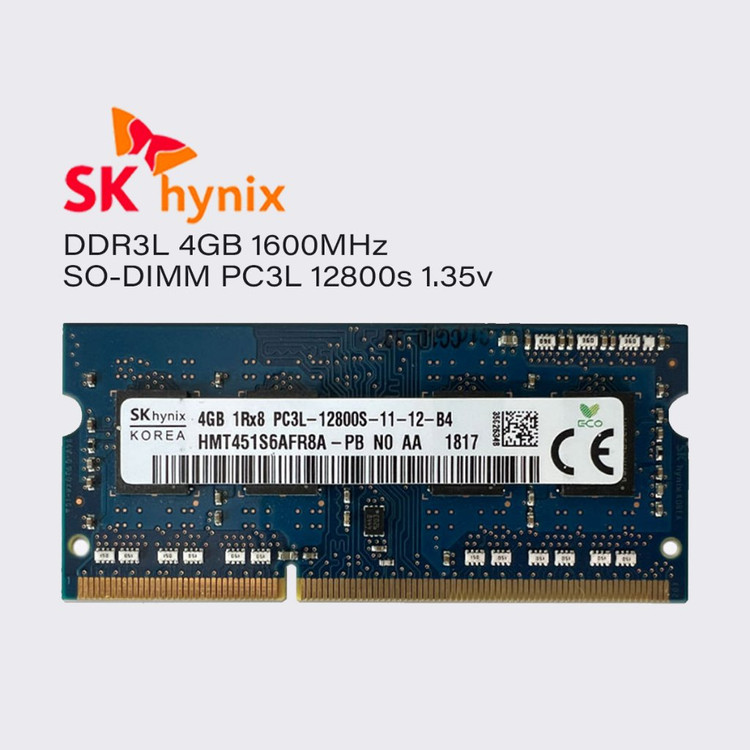 رم لپتاپ 8 گیگابایت DDR3L فرکانس 1600 مگاهرتز اسکیهاینیکس مدل PC3L-12800S