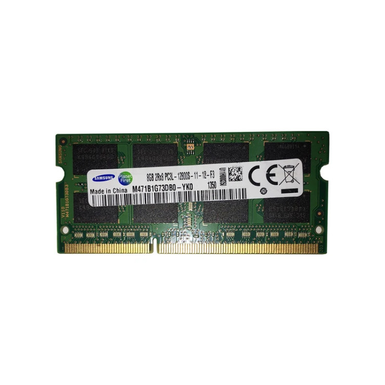 رم لپتاپ سامسونگ DDR3 تککاناله ظرفیت 8 گیگابایت مدل PC3-12800S فرکانس 1600 مگاهرتز