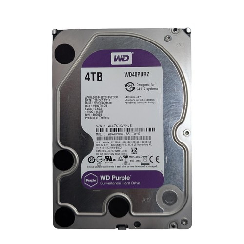 هارددیسک اینترنال وسترن دیجیتال مدل Purple WD40PURZ ظرفیت 4 ترابایت